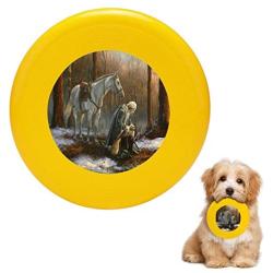 Pet Frisbee Flying Disc Dog Toy - Multifunction A General Before His King Tim Davis