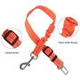 Dog Seat Belt, Adjustable Car Seatbelt, Reflective Pet Seat Belt for Cat, Dog,Vehicle Safety Leads with Heavy Duty Buckle and Hook, Elastic Dog Seat Belt for Car Travel and Daily Use, 5 Colors