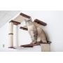 CatastrophiCreations Deluxe Cat Fort Wall Mounted Lounge, Climb and Play Furniture Cat Tree Shelves - English Chestnut/Natural, One Size