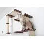 CatastrophiCreations Deluxe Cat Fort Wall Mounted Lounge, Climb and Play Furniture Cat Tree Shelves - English Chestnut/Natural, One Size CatastrophiCreations Deluxe Cat Fort Wall Mounted Lounge, Climb and Play Furniture Cat Tree Shelves - English Chestnut/Natural, One Size