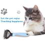 HoneySheep Pet Dematting Comb,16 Teeth Double Sided Undercoat Rake for Dogs Tangles Removing