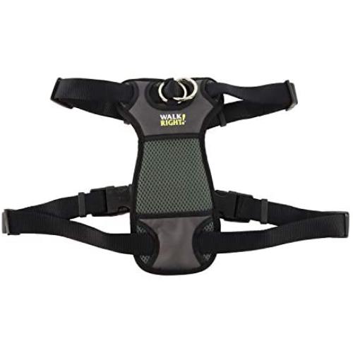 Coastal - Walk Right - Front-Connect Padded Dog Harness, Black for small, medium, large and xl