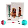 Dog Chew Toy for Aggressive Small to Large Breeds. Strong Bite Ball with Great Suction. Perfect for Dog Training and Boredom. Treats Food Dispensing with Pet Teeth Cleaning. Tough Interactive Rope.