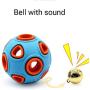 XIHONGSHIR Dog Rubber Ball Chew Toys, Dog Toys Balls Tough, Dog Toys Squeaky Balls, Nontoxic Bite Resistant, Teeth Cleaning, Ideal for Small Medium Dogs, 2Pcs,Orange+Blue