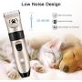 ICHECKEY Dog Clippers Professional Dog Shaver Clippers Dog Grooming Kit Cordless Trimmers Clippers Quiet Pet Clippers Low Noise Rechargeable Electric Pet Clipper for Dogs Cats Petsa and Other Animal