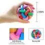 2 Pack Squeaky Dog Toy Ball with Inside Bell Food Grade Interactive Soft Dog Bell Ball Set for Small Medium and Large Dogs Indoor and Outdoor Dog Fetch Ball Chewing Toy Ball