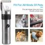 OUTAD Cat Dog Grooming Electric Clippers Kit, Low Noise Cordless High Performance Pets Hair Trimmer with USB Rechargeable Lithium Battery, Safe Washable Ceramic Coated Sharp Blades