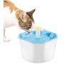 BOBEastal Cat Water Fountain, 1.6L Flower Cat Fountain Healthy Hygienic Fresh Water Fountain for Cats and Small Dogs