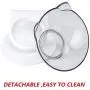 HATELI Cat Dog Double Bowls with Pet Automatic Water Dispenser & Non-Skid Base Dish | Detachable Dog Plastic Feeder Bowl No-Spill Pet Food Water Bowls for Small Cats