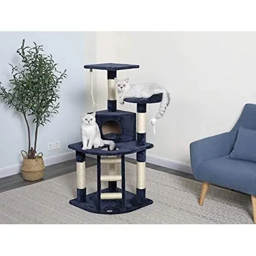 Go Pet Club Cat Tree Condo House, 32W x 25L x 47.5H Inches Go Pet Club Cat Tree Condo House, 32W x 25L x 47.5H Inches
