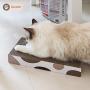 ComSaf Foldable Cat Scratcher Cardboard Refill, Expandable Corrugated Scratch Pad, Scratching Lounge Bed, Cat Training Toy for Cats Kitten, Furniture Protection, Revisible