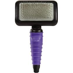 Master Grooming Tools Ergonomic Slicker Brushes — Durable, Lightweight Brushes for Grooming Dogs and Cats - Medium, Purple