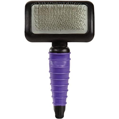 Master Grooming Tools Ergonomic Slicker Brushes — Durable, Lightweight Brushes for Grooming Dogs and Cats - Medium, Purple