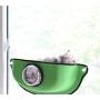LJFYXZ Transparent Cat Bed with Suction, Hanging Cat Nest to Attach to The Window EVA Sucker Nest Cat Hammock 73 35 15Cm,Green