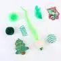 ocijf179 Pet Cat Toys Set Pet Supplies Cats Mouse Ball Candy Plush Toys Filled Christmas Xmas Gifts Set - Blue