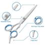 Bamlue Dog Grooming Scissors Stainless Steel Professional Anti-Rust Shears Set Pet Grooming Scissors Kit,Thinning Straight Comb for Long Short Hair for Dogs/Cats/Pet