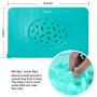 Blue Silicone Slow Feeder Bowls Mats for Pet - Dog Bowl Mats to Slow Down Eating Cat Food Puzzle Feeder Insert