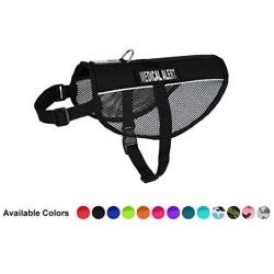 Dogline MaxAire Vest Medical Alert Removable Patch Adjustable Harness Reflective for Puppies Small Medium and Large Dogs