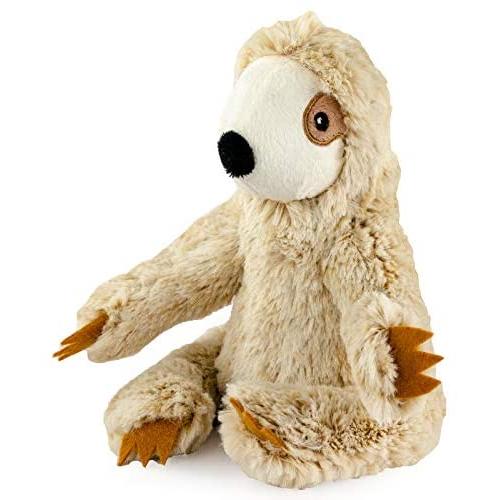 Giftable World Metropawlin Pet Plush Pet Toy Sitting Sloth with Squeaker Dog Chew Toy