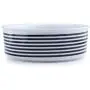 LazyBonezz Black Stripes Ceramic Pet Dog Cat Feeding Bowl LazyBonezz Black Stripes Ceramic Pet Dog Cat Feeding Bowl