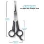 Pets First Pet Grooming Scissors - Body & Facial Trimmer, Stainless Steel Blades - Round Tip Shears for Long, Medium, Short, Thick, Wiry, Curly Hair - Lightweight Cutter for Dogs & Cats - Set of 2
