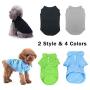 TOLOG 4 Pack Dog T-Shirt Pet Summer Shirts Puppy Clothes for Small Medium Large Dog Cat，Soft and Breathable Cotton Outfit Apparel