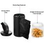 4 Pieces 2 in 1 Dog Poop Waste Bag Holder Dispenser and Leash Food Holder with 4 Rolls Leak-Proof Dog Waste Bags