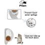 Ptlom Pet Placemat for Dog and Cat, Mat for Prevent Food and Water Overflow, Suitable for Medium and Small Pet, Silicone