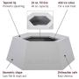 Leashboss Splashless Travel Dog Water Bowl - No Spill Portable Silicone Car Dish