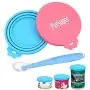 PERSUPER Pet Can Covers Scoop Packaging - 1 Spoon + 2 Pack Universal BPA Free Silicone Pet Food Can Multiple Sizes Lid Covers, One Size Fits All Standard Size Dog and Cat Can Tops PERSUPER Pet Can Covers Scoop Packaging - 1 Spoon + 2 Pack Universal BPA Free Silicone Pet Food Can Multiple Sizes Lid Covers, One Size Fits All Standard Size Dog and Cat Can Tops