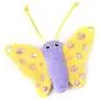ocijf179 Cat Toy Funny Cute Plush Butterfly Pet Cat Kitten Catching Interactive Play Sound Toy - Blue