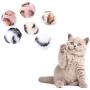 ocijf179 Cat Toy Pet Cat Kitten Plush Ball Catnip Molar Bite Resistant Interactive Chew Play Toy - Black