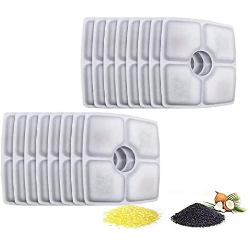 ITidyHome 16-Pack Replacement Filters for 84oz/2.5L Automatic Pet Fountain Cat Water Fountain Dog Water Dispenser
