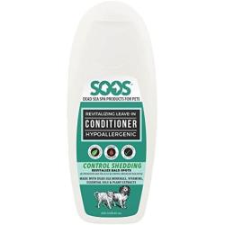 Soos Pets Natural Dead Sea Hypoallergenic Revitalizing Leave-in Conditioner, 250 mL/8.45 oz.