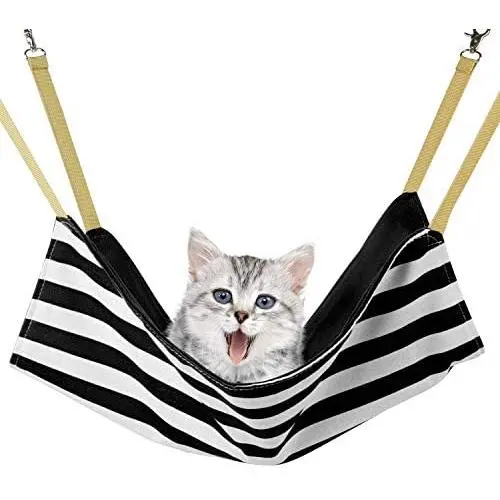 Whollyup Cat Hammock Bed Pet Cage Hammock Hanging Soft Pet Bed for Kitten Ferret Puppy Rabbits or Small Pet Whollyup Cat Hammock Bed Pet Cage Hammock Hanging Soft Pet Bed for Kitten Ferret Puppy Rabbits or Small Pet