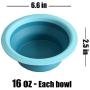 ZOOPOLR Elevated Dog Bowls Double Bowl Feeder, Travel Dog Bowls, Dog Cat Bowls Stand with 2 Collapsible Silicone Bowls, Raised Pet Feeder Suitable for Small Dogs & Cats