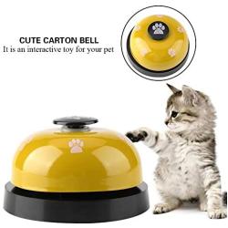 Dog Training Bells Round Paw Button Rubber for Cats Potty Training Food Door Water Alert Communication Interactive Device Indoor Outdoor Toys