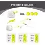JKQ Mini Size Pet Automatic Ball Launcher Dog Interactive Fetch Toy Dog Tennis Ball Throwing Machine Automatic Pet Tennis Ball Thrower 3pcs Balls (5cm)