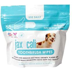 JAX & CALI All Natural Pet Toothbrush Wipes & Extra Large Paw and Body Wipes