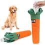 Hengu Carrot Bite-Resistant Dog Toy, Thick Oxford Cloth Cover for Plastic Bottle Self-Made Pet Toy with Sniffs Interactive Play Design, Perfect for Medium Big Dogs Chew Toy