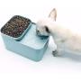 DishyKooker Home Dual Purpose USB Pet Drinking Fountain Electric Automatic Water Fountain Healthy Water Dispenser for Pets Pink Dry Burning Resistant Convenient Items