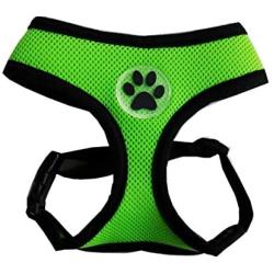 Dog Paw Harness for Small & Medium Dogs - No Pull Breathable Mesh Harnesses - Puppy Vest for Walking & Running - Adjustable Body Harness - Sizes XS S M L