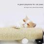 Beetech Cat Scratching Post Cage Mounted Cat Scratcher Space-Saving Sisal Scratch Post for Cat Grinding Claws Scratching and Climbing