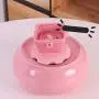 KUANDARM Fountains and Water Features Fountain Cat Water Feeder Water Dispenser Mute Circulating Water Handmade Artwork Drinking Fountains for Dogs, Pink KUANDARM Fountains and Water Features Fountain Cat Water Feeder Water Dispenser Mute Circulating Water Handmade Artwork Drinking Fountains for Dogs, Pink