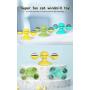 EXTREMEWORLD Windmill Cat Toy Built-in Rotating Led Light and Suction Cup Base