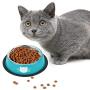 Legendog 2Pcs Cat Bowl Pet Bowl Stainless Steel Cat Food Water Bowl Non-Slip Rubber Base Small Pet Bowl Cat Feeding Bowls Set (Gray Blue)