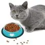 Legendog 2Pcs Cat Bowl Pet Bowl Stainless Steel Cat Food Water Bowl Non-Slip Rubber Base Small Pet Bowl Cat Feeding Bowls Set (Gray Blue)