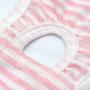 Stock Show 1PC Dog Cute Summer Cotton Stripe Sanitary Pantie with Adjustable Strap Suspender Physiological Pants Pet Underwear Diapers Jumpsuits for Girl Dogs Medium Large Corgi French Bulldog, Pink
