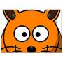 Triple Blank Wall Plate Cover - Cat Animal Feline Kitty Orange Pet Happy Smiling