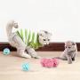 Plastic Bell Ball Pet Playing Ball Toys Two Color Bell Ball Jingle Balls Colorful Ball Toys Hollow Out Round Toys for Pet Cat Dog